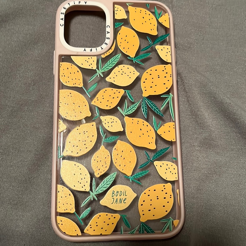 Casetify Clear Lemon iPhone 11 Case